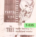 Tree Taper Boring Tool Instructions and Parts Manual